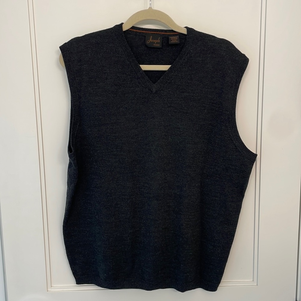 Joseph by Jos. A Banks Grey Merino Wool Sweater Vest